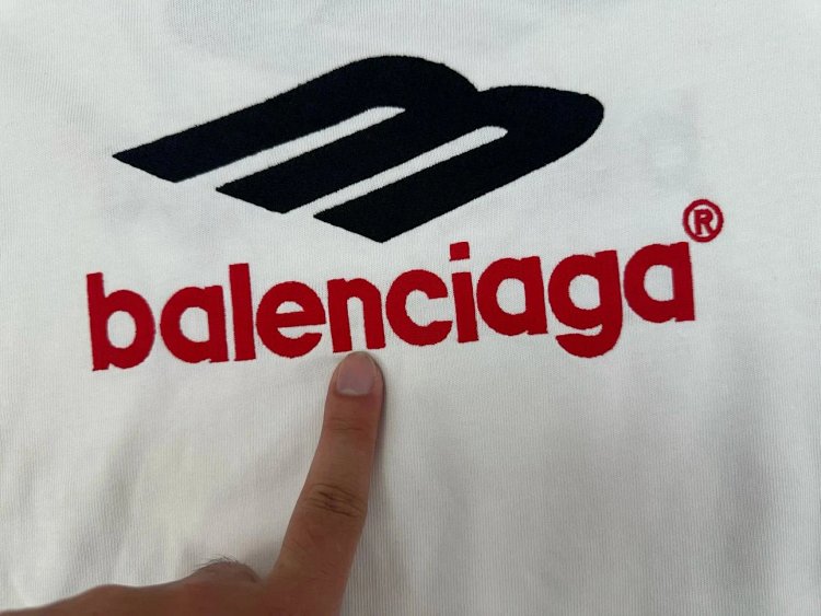 Balenciaga  Embroidered Printed T-shirt