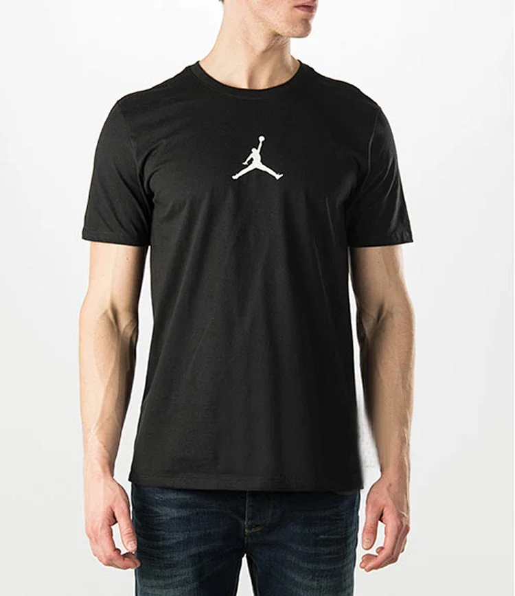 AJ Flying Jordan No. 23 Bulls Embroidered Short Sleeve T-shirt