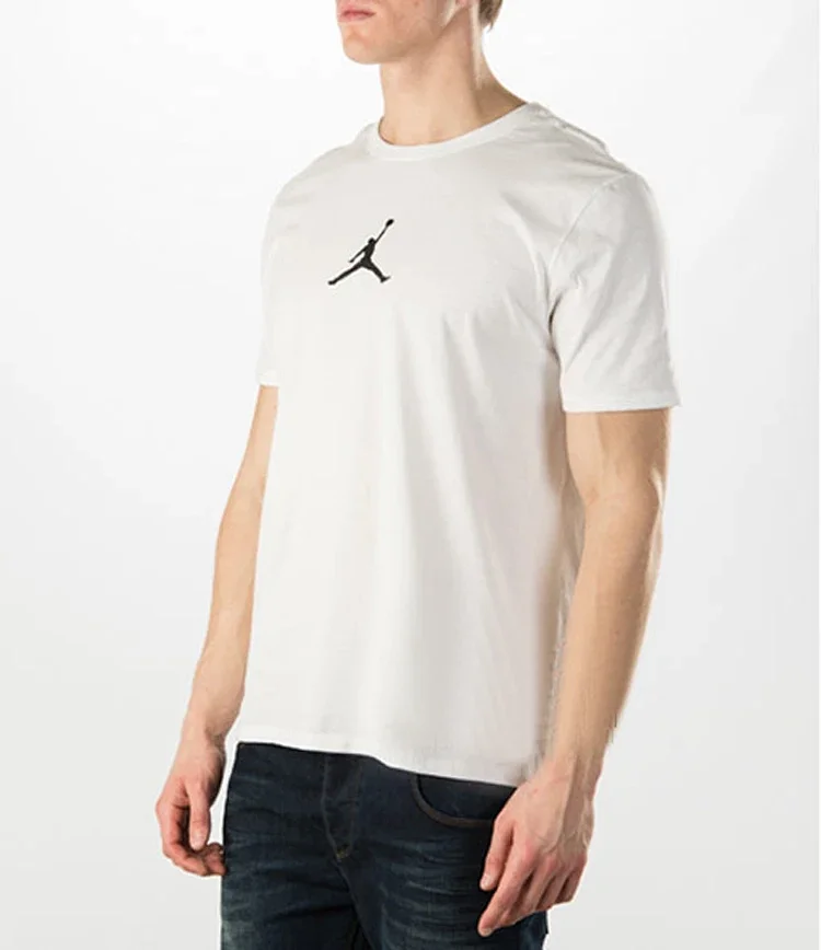 AJ Flying Jordan No. 23 Bulls Embroidered Short Sleeve T-shirt