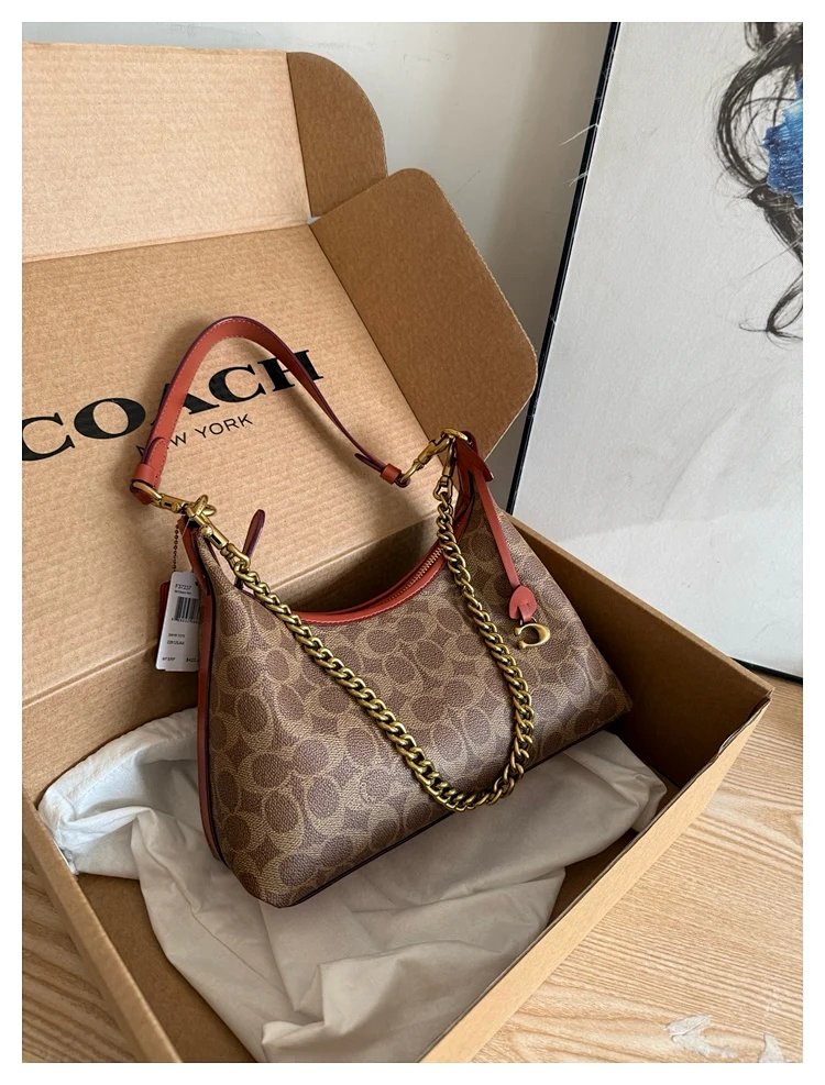 Coach Juliet25 series women's classic vintage flower shoulder crossbody bag