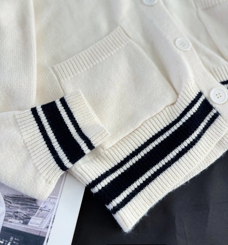 CK cardigan knitted sweater versatile sweater