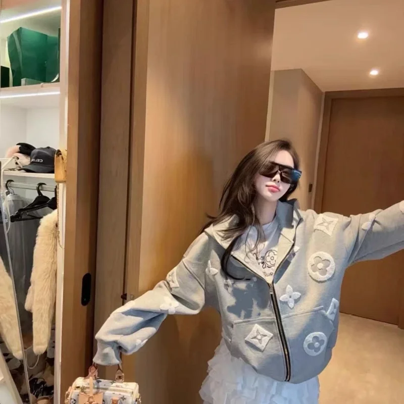 Louis Vuitton hooded zipper sweatshirt