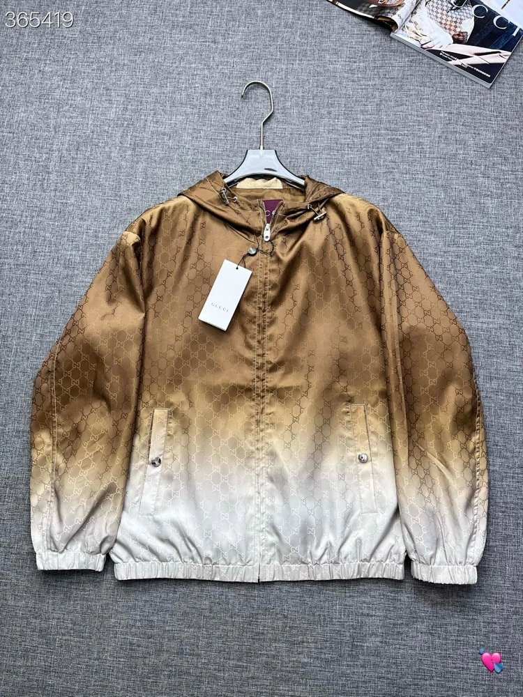 GUCCI 2026 new men's fashionable casual hooded Jacket