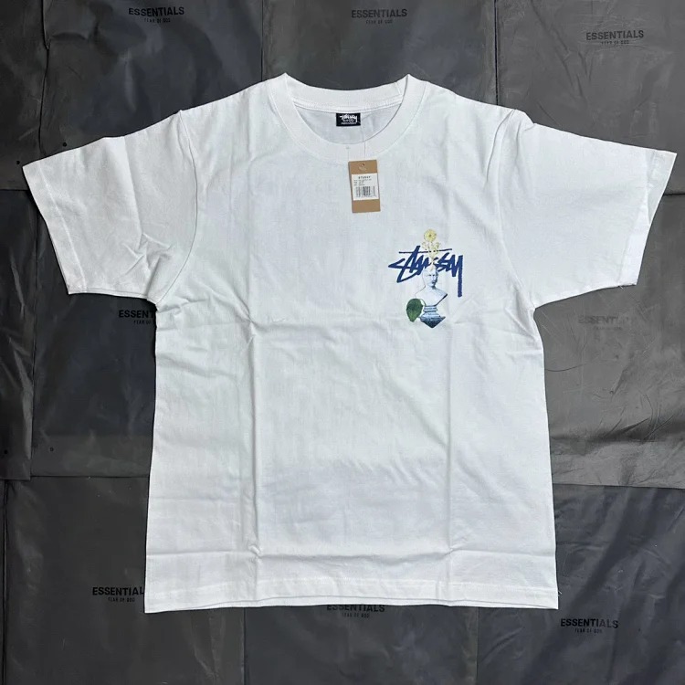 Original Made Stussy Cactus Limited Pattern Round Neck Printed Short Sleeve Stussy Originated T-Shirt