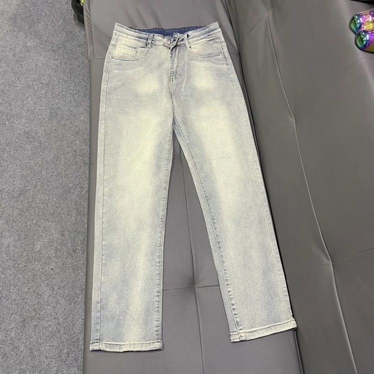 Ralph Lauren jeans embroidered casual pants straight leg slim fit pants