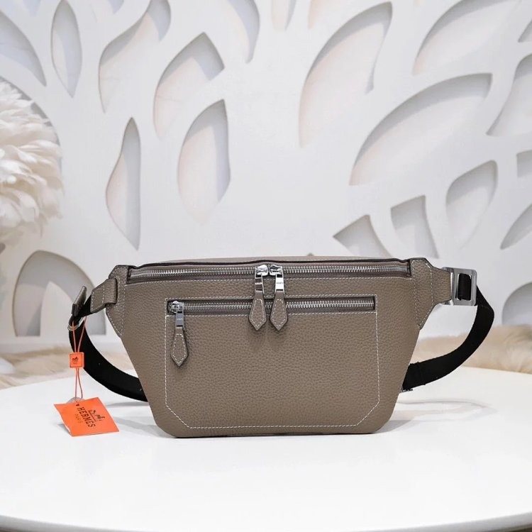 Hermes Men's and Women's Chest Bag Waist Bag 9016-4
