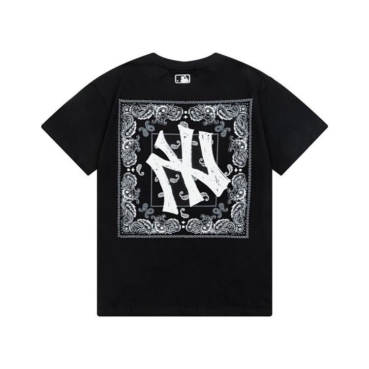MLBLight luxury short sleeved t-shirt men's round neck half sleeved top unisex
