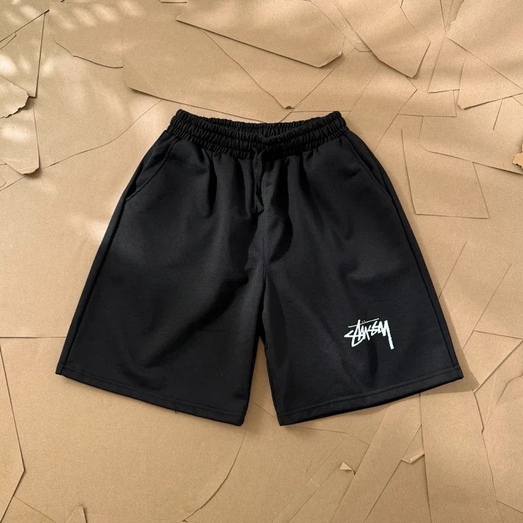 Stussy Classic Letter Logo Printed Three-quarter Shorts Terry Sports Shorts, for