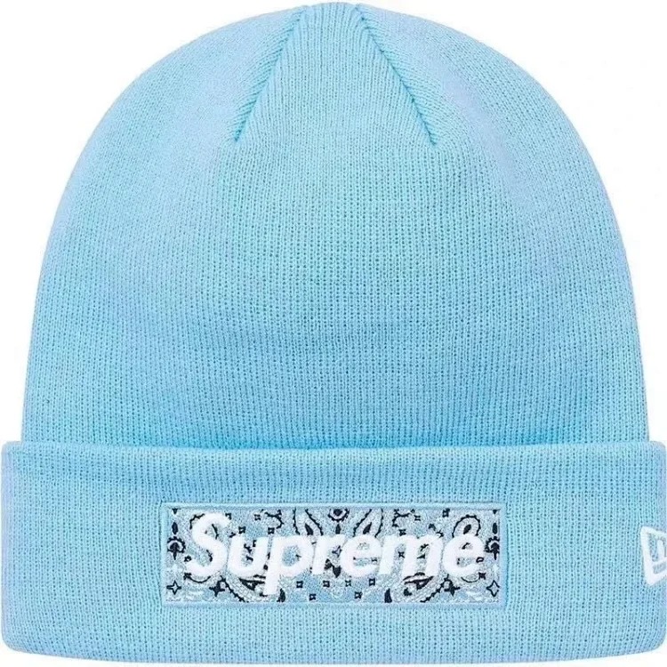 S embroidered warm knitted hat