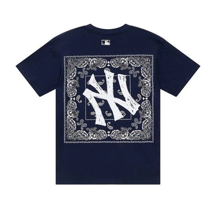 MLBLight luxury short sleeved t-shirt men's round neck half sleeved top unisex
