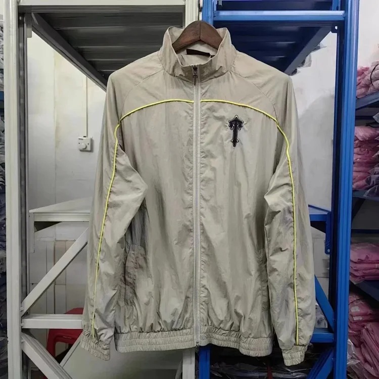 Jacket suit embroidered letter zipper windbreaker