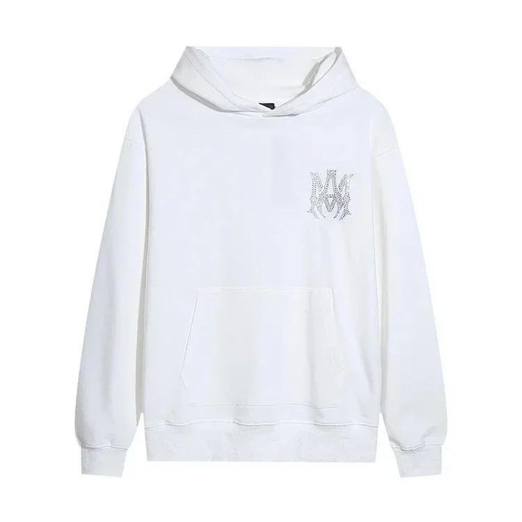 AM sweatshirt IRI cracked letter logo splashed ink and paint graffiti hoodie couple jacket sweatshirt for men and women