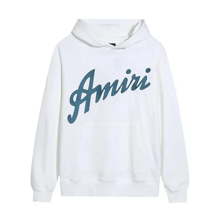 AM sweatshirt IRI cracked letter logo splashed ink and paint graffiti hoodie couple jacket sweatshirt for men and women