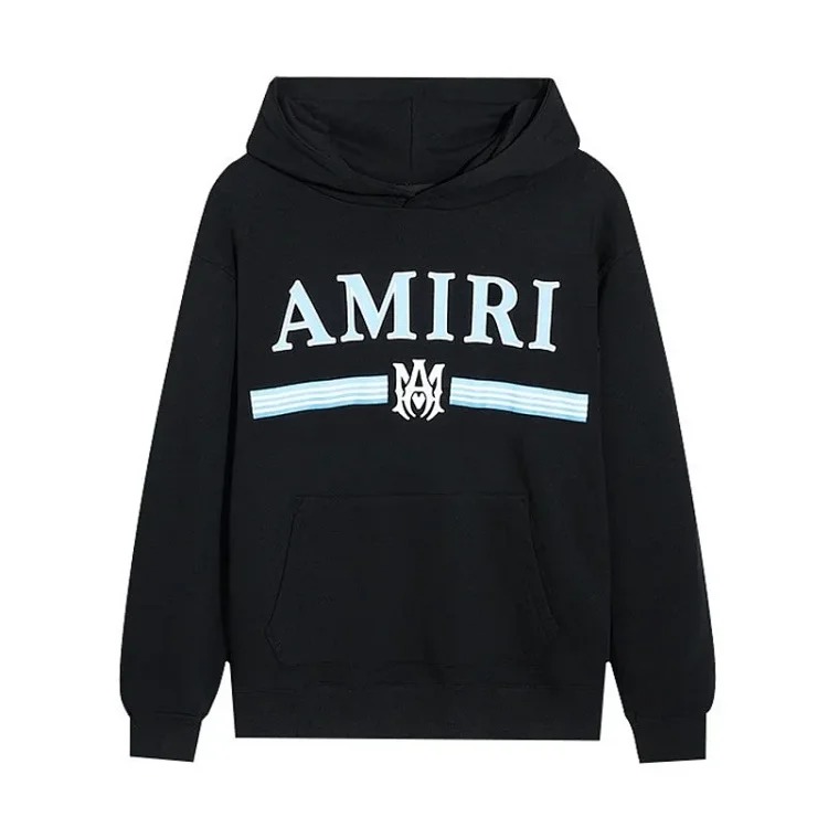 AM sweatshirt IRI cracked letter logo splashed ink and paint graffiti hoodie couple jacket sweatshirt for men and women