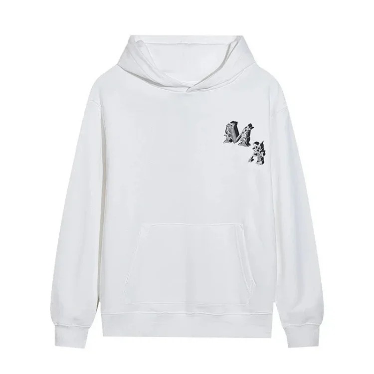 AM sweatshirt IRI cracked letter logo splashed ink and paint graffiti hoodie couple jacket sweatshirt for men and women