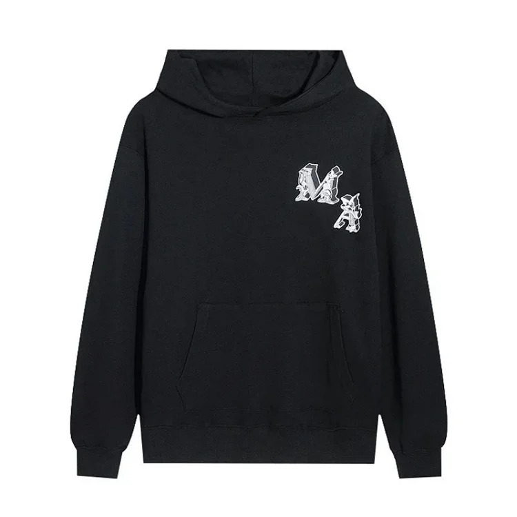 AM sweatshirt IRI cracked letter logo splashed ink and paint graffiti hoodie couple jacket sweatshirt for men and women