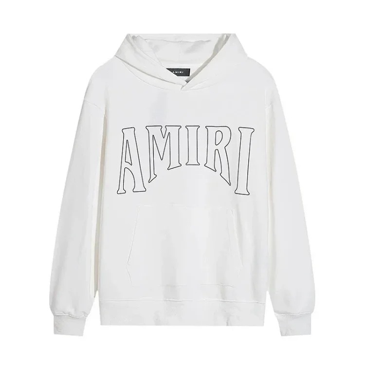 AM sweatshirt IRI cracked letter logo splashed ink and paint graffiti hoodie couple jacket sweatshirt for men and women