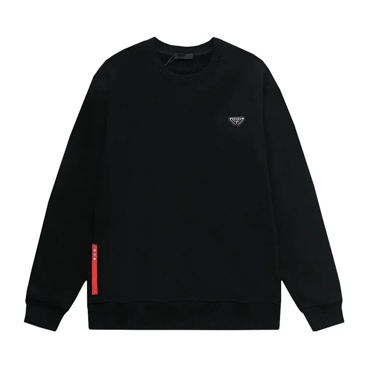 Correct version.Pulajia 24 series triangle label autumn and winter new Pujia high men's and women's long-sleeved T-shirts and sweatshirts