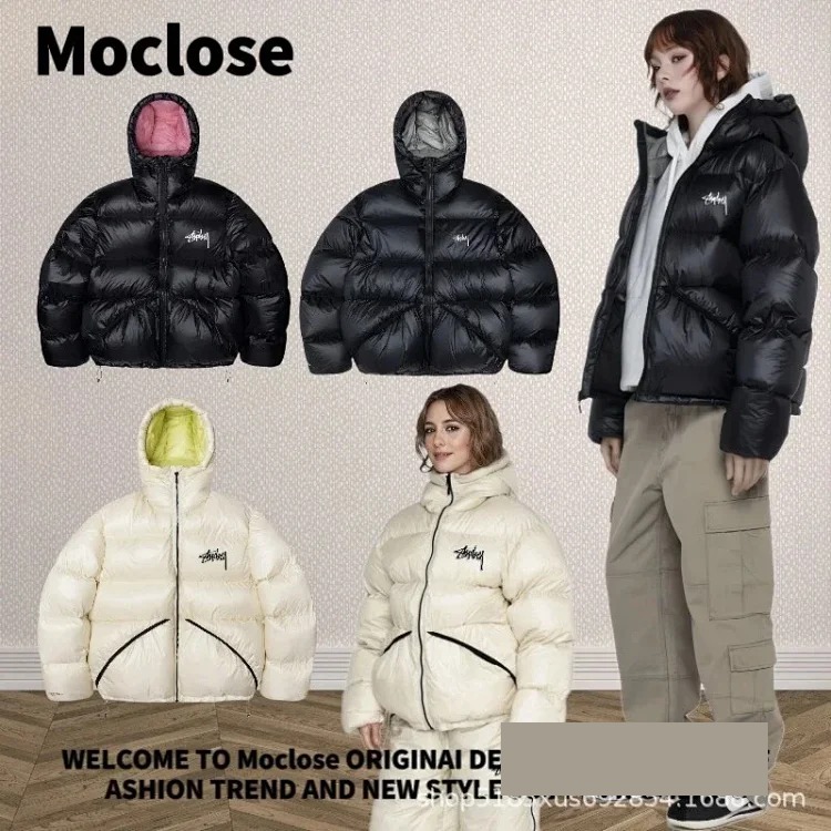 Moclose American Street Autumn and Winter Outdoor Loose Warm Solid Color Men's and Women's Down Bread Coat Couple Jacket