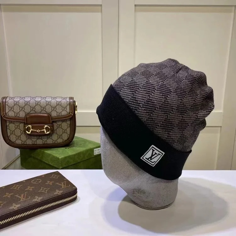 Versatile fashion trendy scarf and hat two-piece set ( )