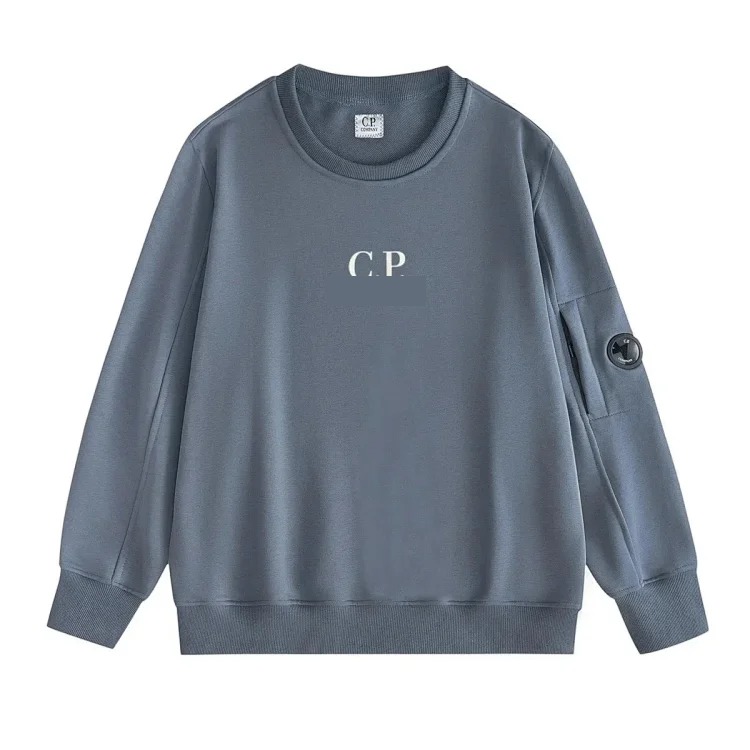 Casual loose round neck lens pullover sweatshirt