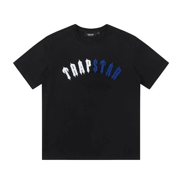 T a p rainbow letter gradient towel embroidered short-sleeved T-shirt