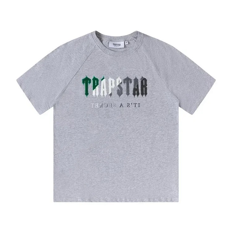 T a p rainbow letter gradient towel embroidered short-sleeved T-shirt