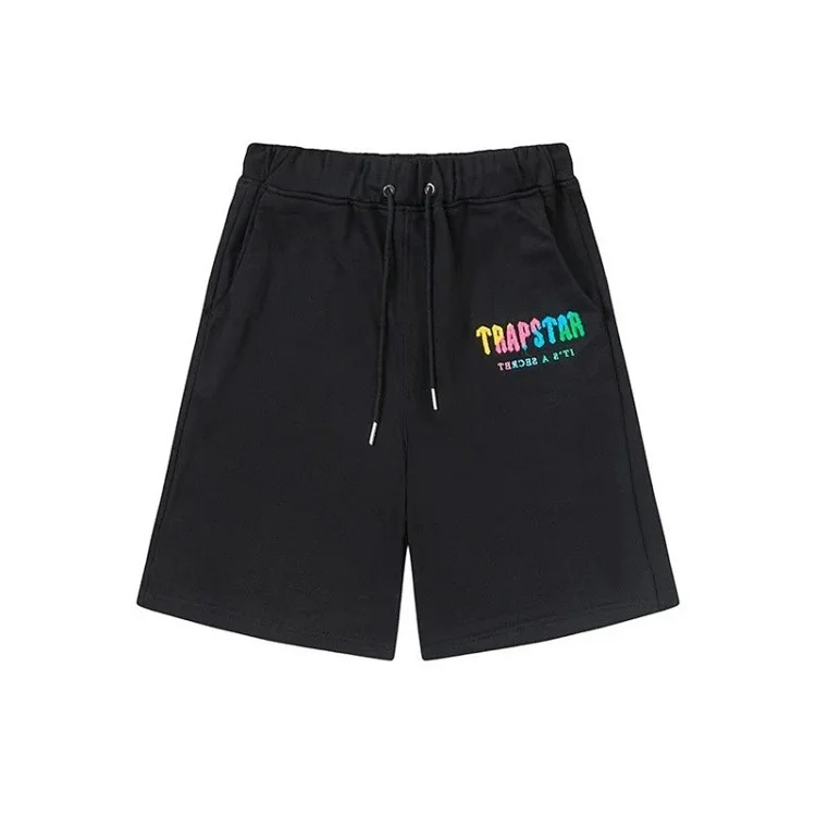 T a p rainbow letter gradient towel embroidered short-sleeved T-shirt