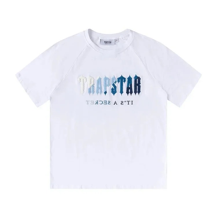 T a p rainbow letter gradient towel embroidered short-sleeved T-shirt