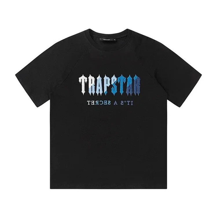 T a p rainbow letter gradient towel embroidered short-sleeved T-shirt