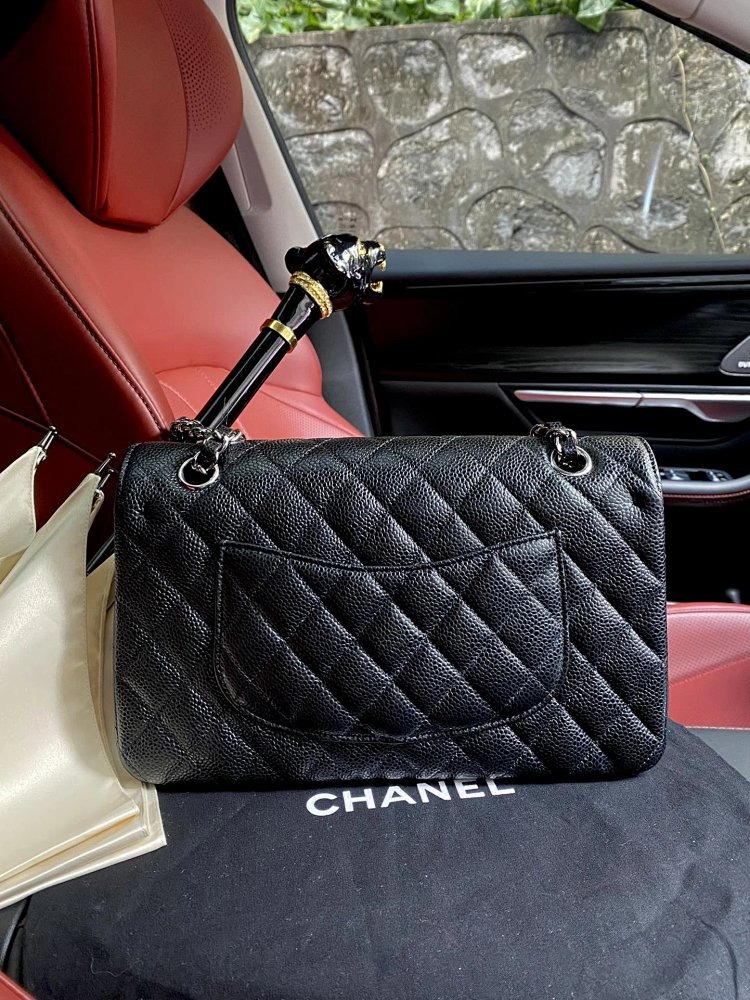 Chanel genuine leather women's bag with diamond grid chain shoulder crossbody bag