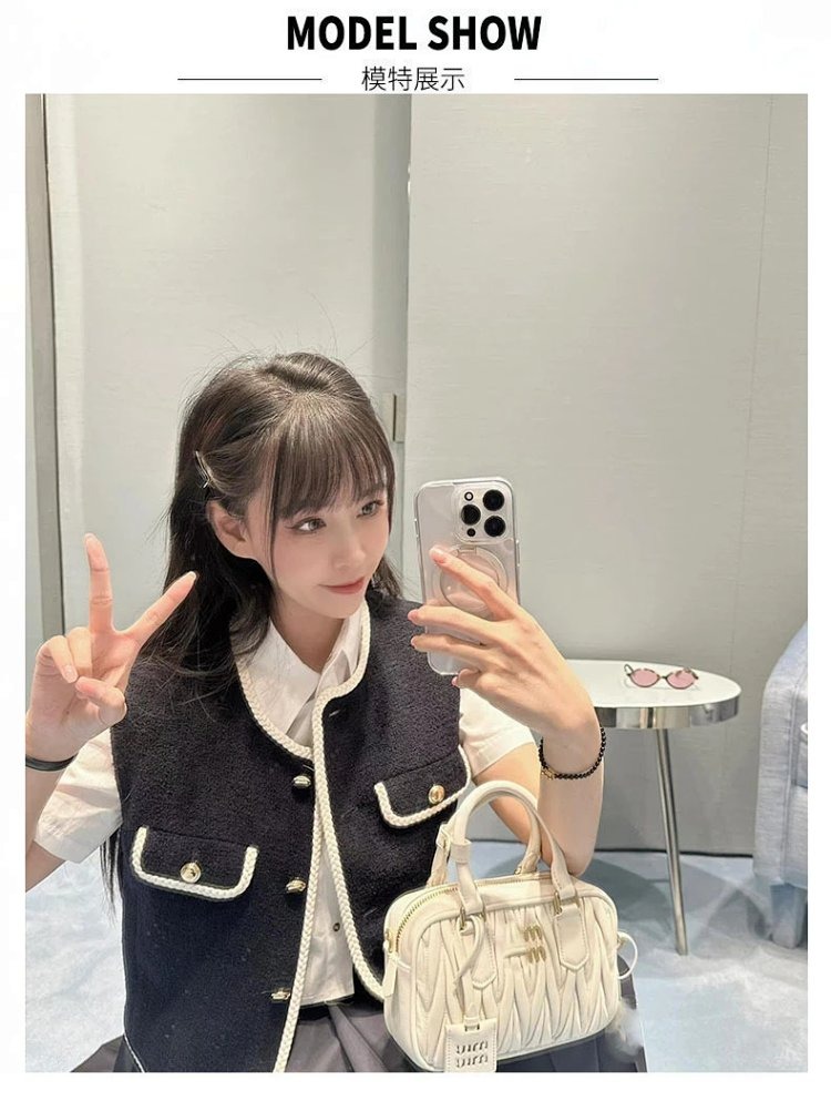 Miu Miu Miumiu Retro Leather Crossbody Bag