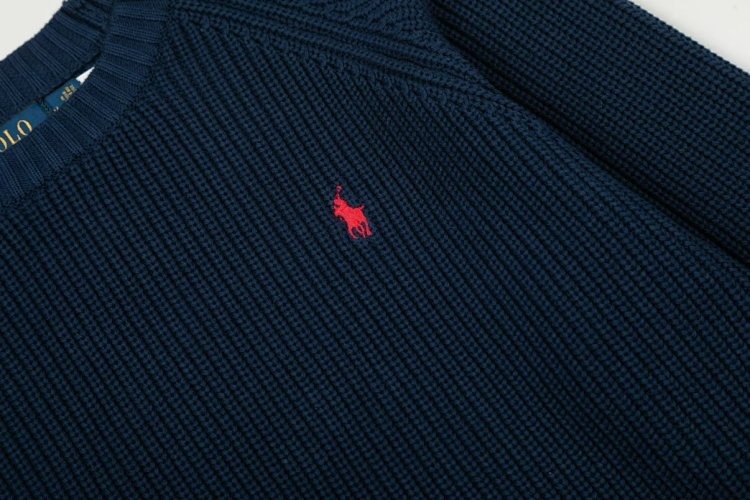 Ralph Lauren's new round neck embroidered knitted sweater