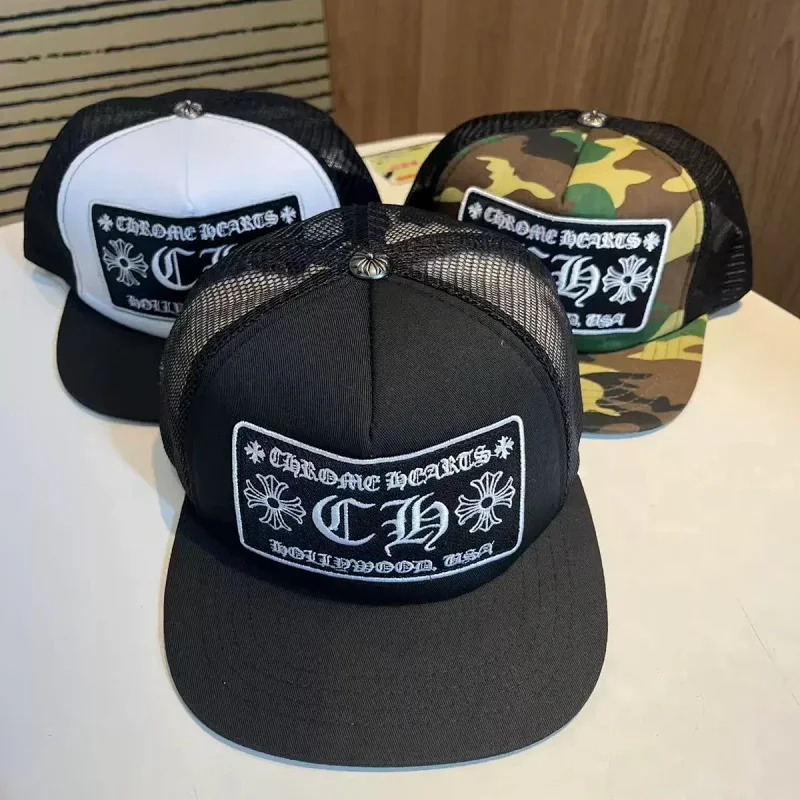 Chrome Hearts Hat Baseball Hat New Light Luxury Duck Tongue Hat Men's and Women's Duck Tongue Hats