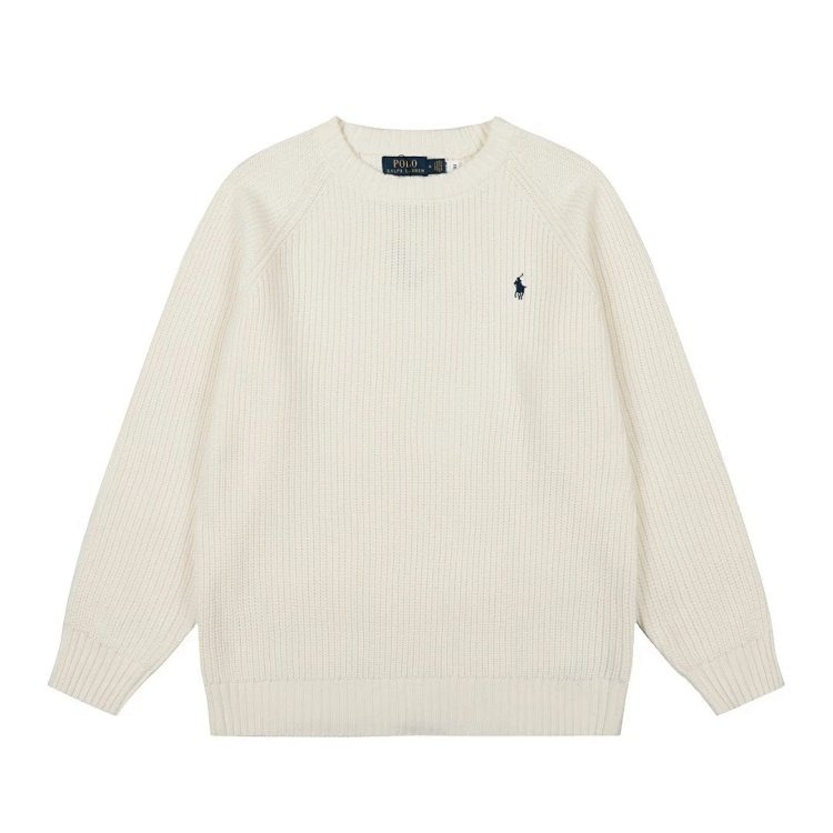 Ralph Lauren's new round neck embroidered knitted sweater