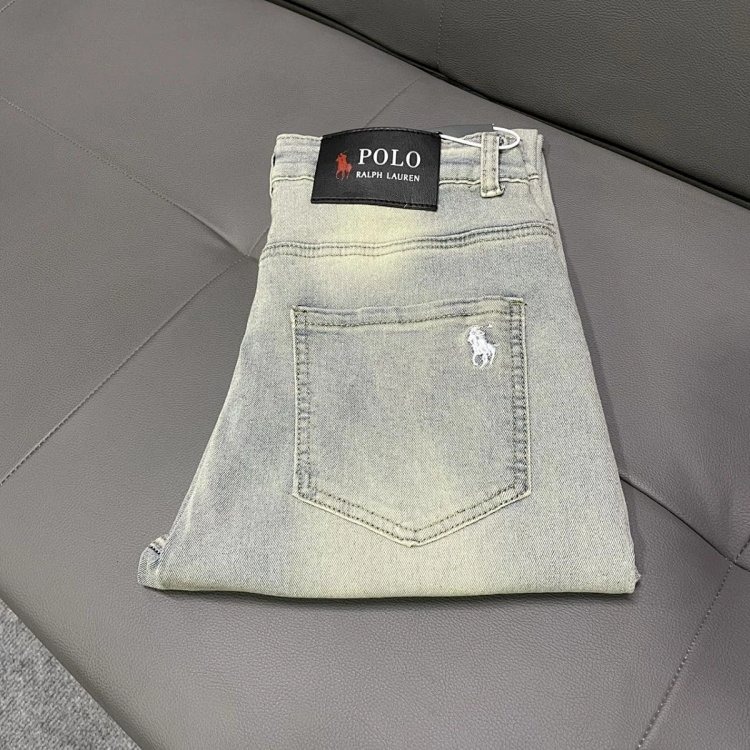 Ralph Lauren jeans embroidered casual pants straight leg slim fit pants