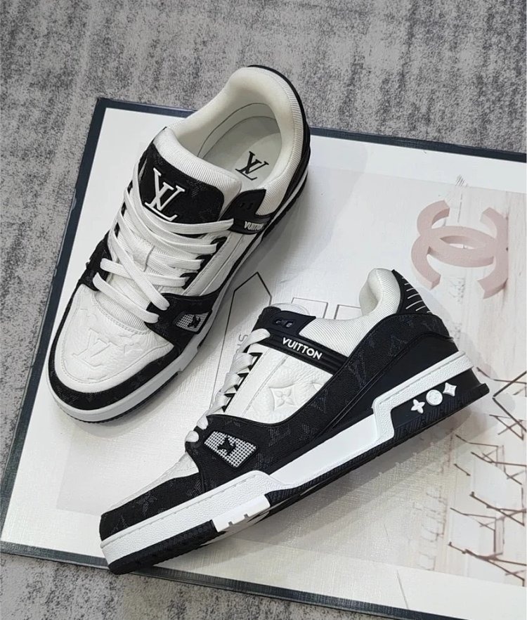 Louis Vuitton Light Luxury Men's Shoes, Board Shoes, Trendy Shoes, Thick Soled Shoes, Sneakers