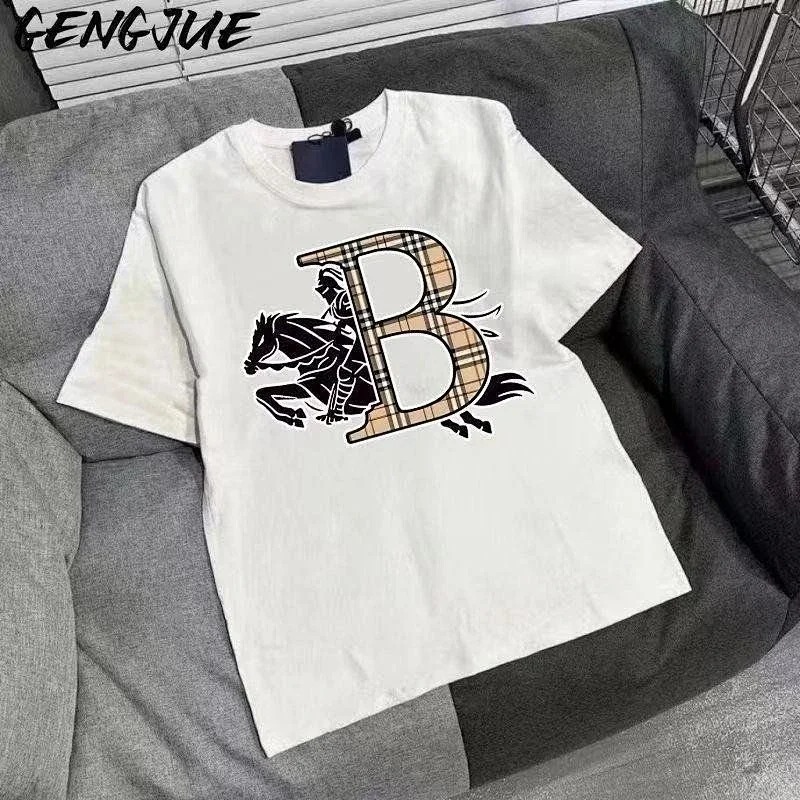 Chrome HeartsLight Luxury Short Sleeve T-shirt Men's Cross Top Half Sleeve Unisex CH Short Sleeve