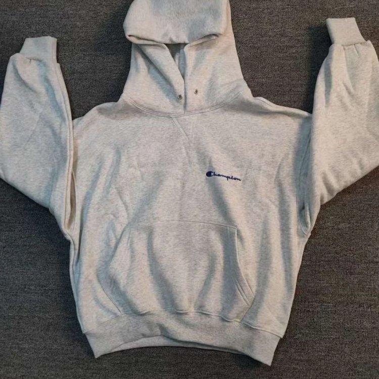 Champion 90s basic fleece sweatshirt jacket long sleeved perfect short wide boxy version ultimate waist cinching