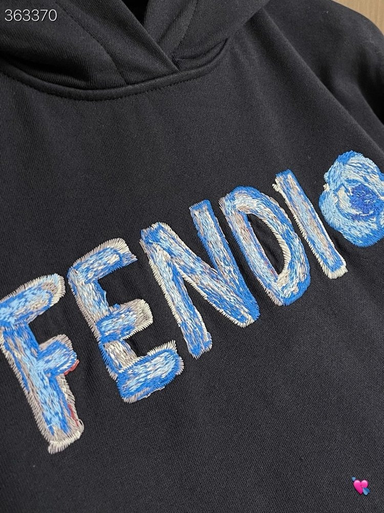 fendi2026 New Men's Fashion Casual Embroidery Hoodie