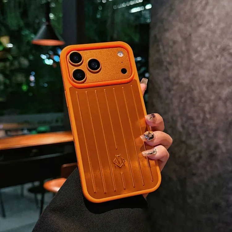 Aluminum alloy Apple 17 Pro Max suitcase-style full-coverage phone case for i Phone 15/14/13 (black