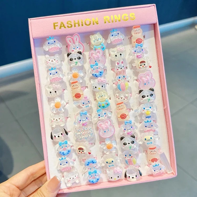Cartoon Retro Matte Ring