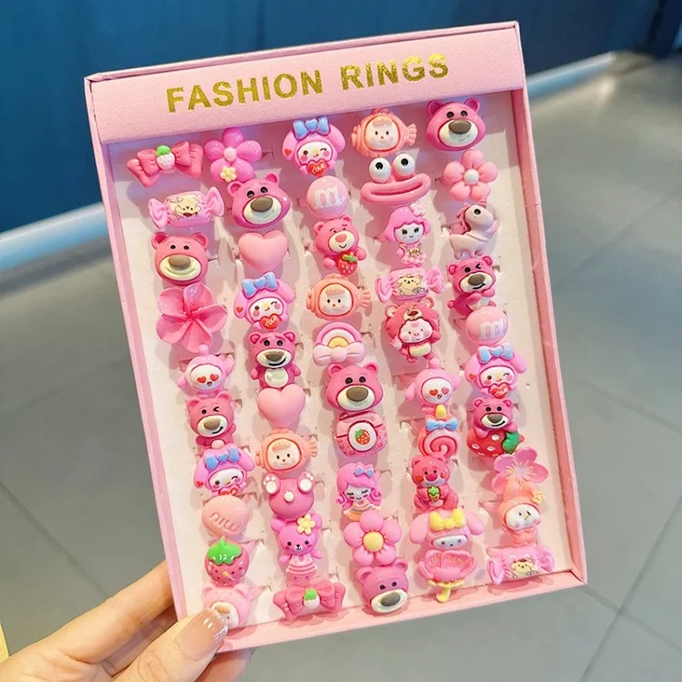 Cartoon Retro Matte Ring