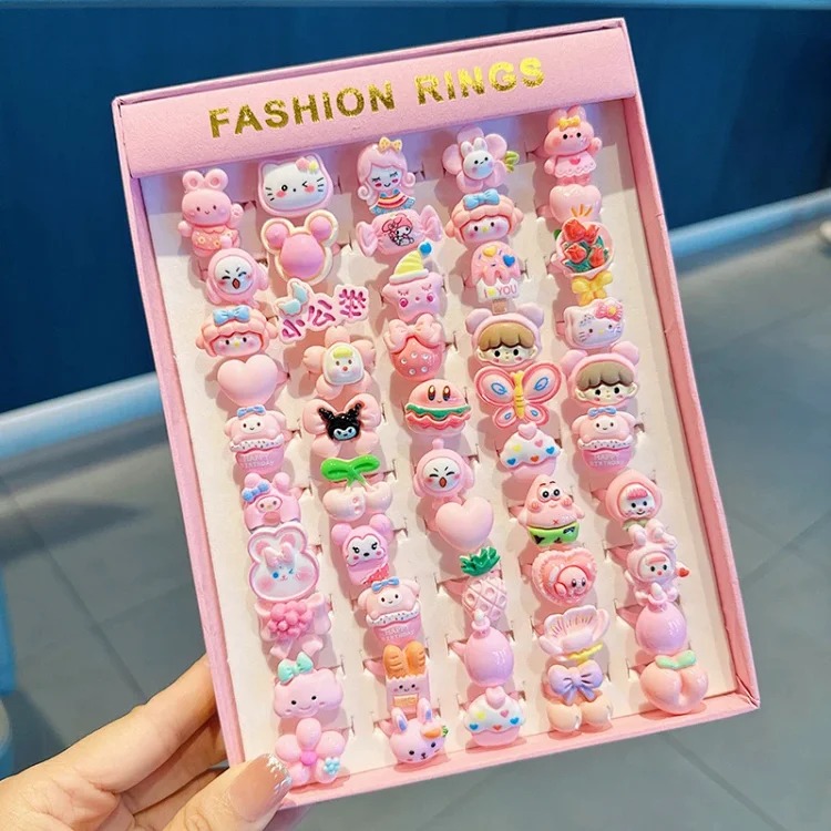 Cartoon Retro Matte Ring