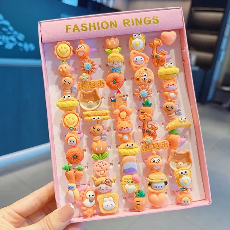 Cartoon Retro Matte Ring
