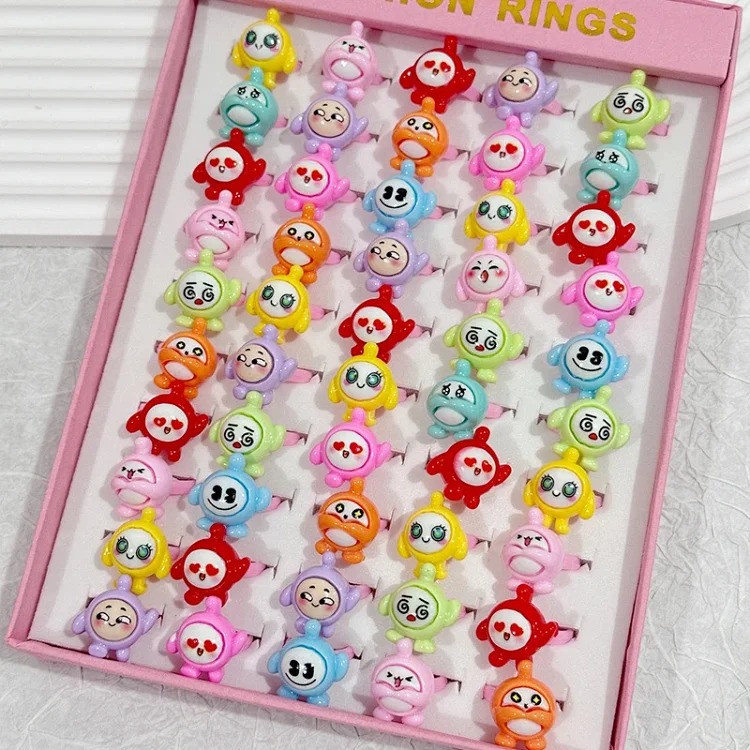 Cartoon Retro Matte Ring