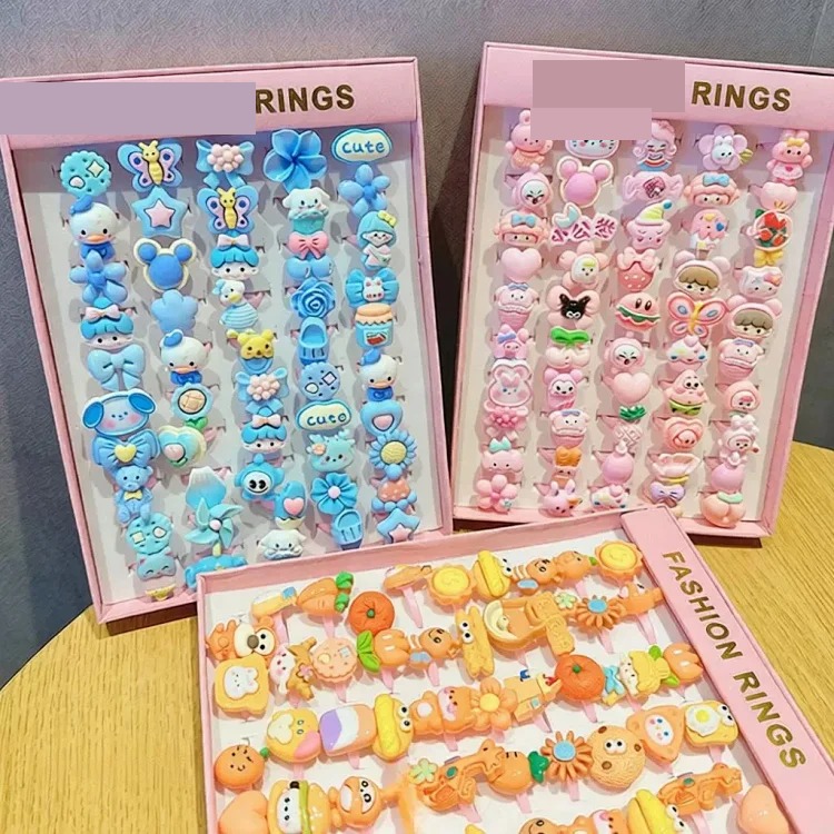 Cartoon Retro Matte Ring