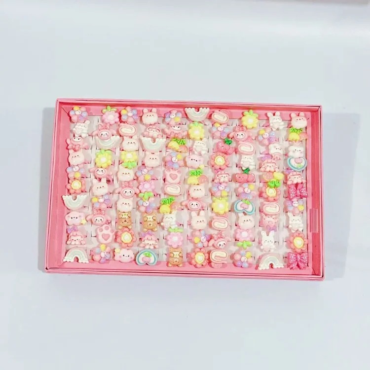 Cartoon Retro Matte Ring