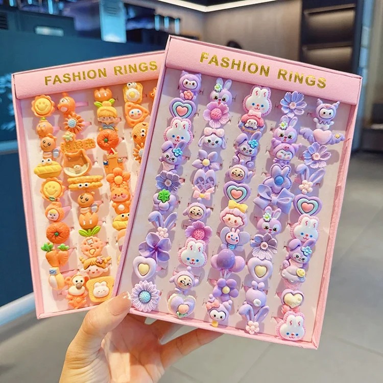 Cartoon Retro Matte Ring