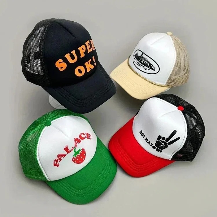 Youth Trendy Youth Fashion Color Block Letter Baseball Cap